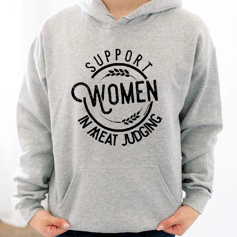 Women's Hooded Sweatshirts with Stretch WaistSupport Women in Meat Judging Hoodie (S-3XL) Unisex - Multiple Colors!