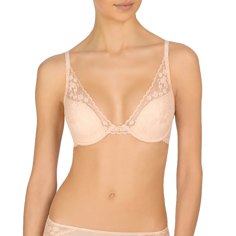 adhesive stick-on bra for special occasionsCherry Blossom Lace Plunge T-Shirt Bra