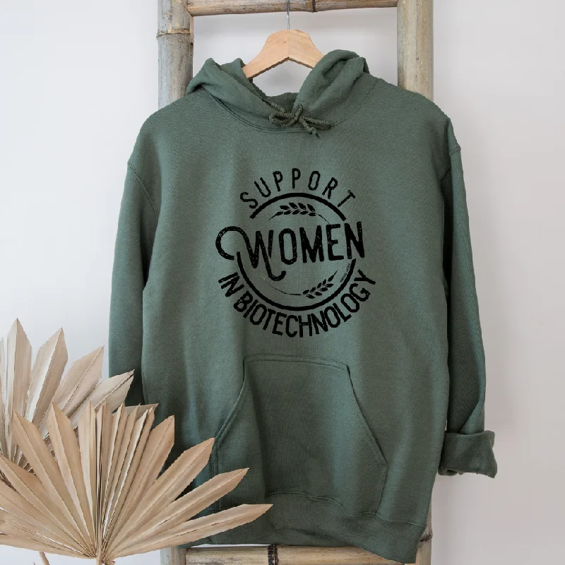 Women's Hooded Sweatshirts with Paisley LiningSupport Women in Biotechnology Hoodie (S-3XL) Unisex - Multiple Colors!