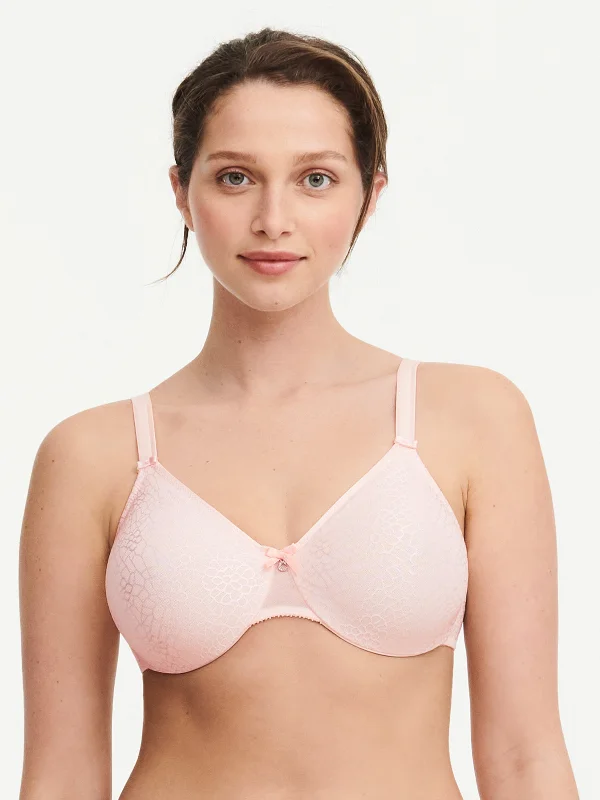 plus-size nursing bra with crossover strapsC Magnifique Seamless Unlined Minimizer - Blushing Pink