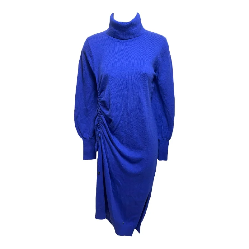 Women's U-Shaped Collar DressesAavvaa Cinched Knit Dress Casual Maxi By Ted Baker In Blue, Size: 0