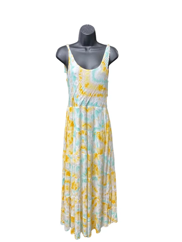 Women's Round-Neck DressesDress Casual Maxi By Altard State In Green & Yellow, Size: S