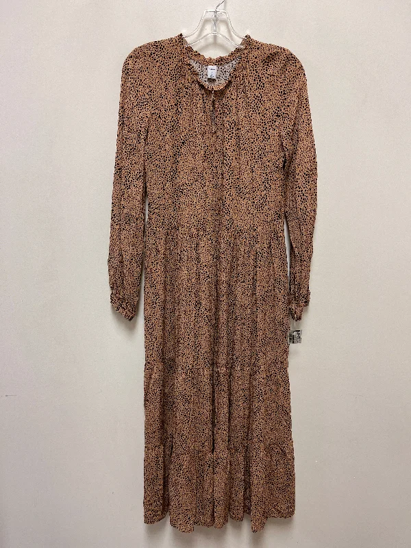 Women's Wide Collar DressesDress Casual Maxi By Old Navy In Animal Print, Size: S