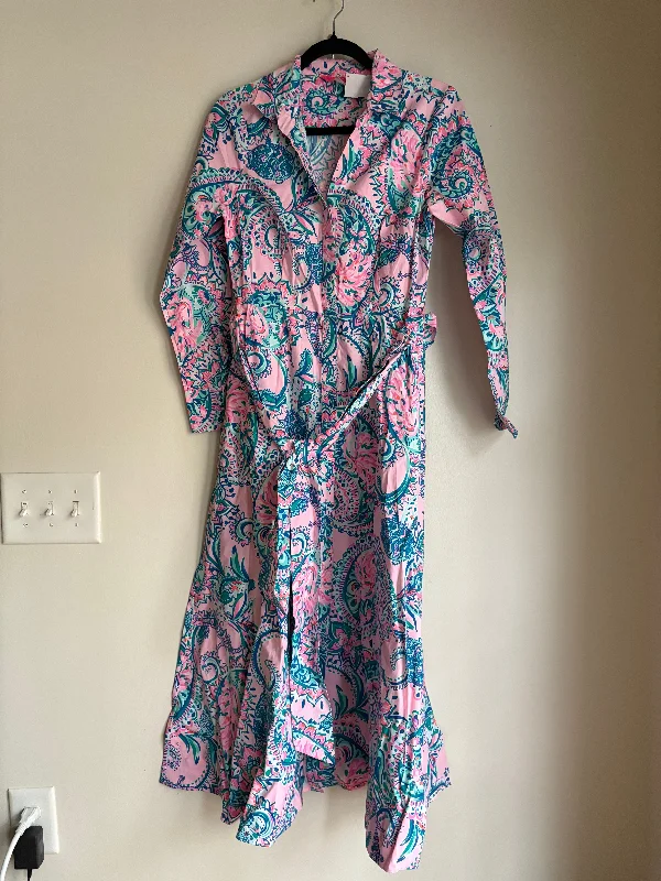 Women's Wrap DressesDress Party Long By Lilly Pulitzer In Multi-colored, Size: 4