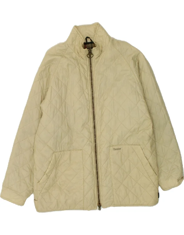 Women's Denim CoatsBARBOUR Womens Quilted Jacket UK 20 2XL Beige