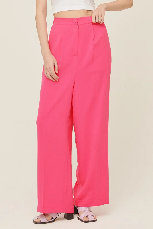 Women's Jodhpurs with Collarless DesignJania High Wide Leg Pants