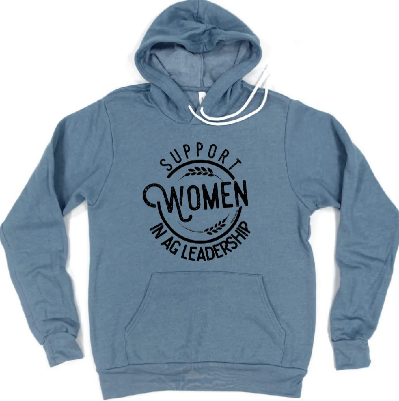 Women's Hooded Sweatshirts with Ribbed LiningSupport Women in Ag Leadership Hoodie (S-3XL) Unisex - Multiple Colors!