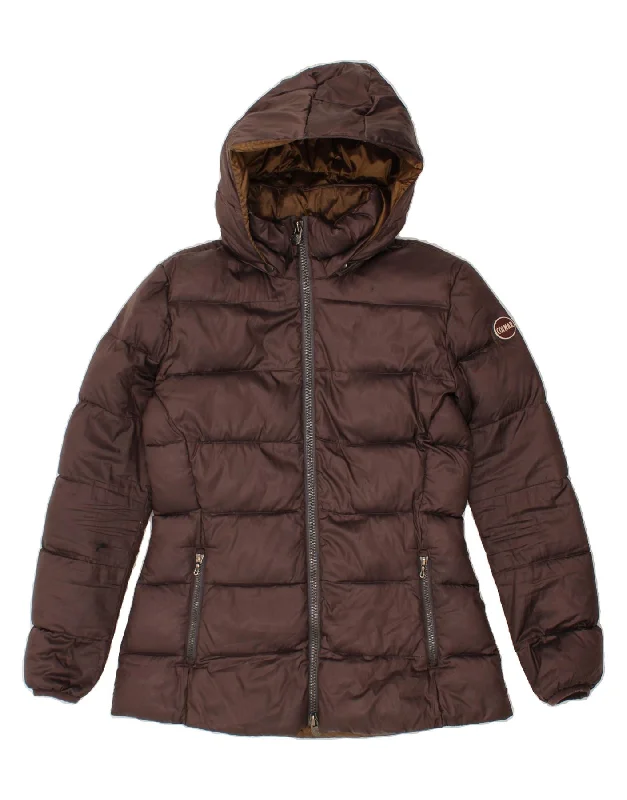 Women's Duffle CoatsCOLMAR Womens Hooded Padded Jacket UK 14 Medium Brown