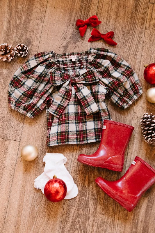  Women's A-Line DressesMini Merry Top in Holiday Plaid - FINAL SALE