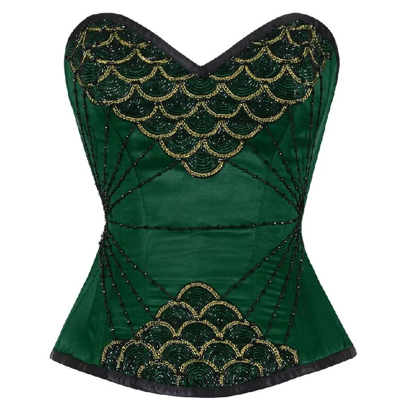 open-bust waist trainer with lace overlay for eleganceElvis Couture Corset