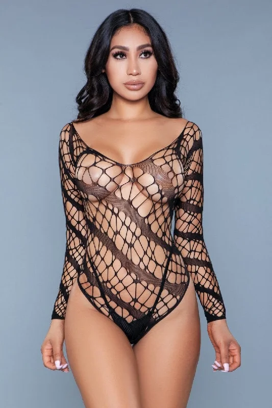 women's pajamas with a snug fitGeovan Web Of Love Bodysuit