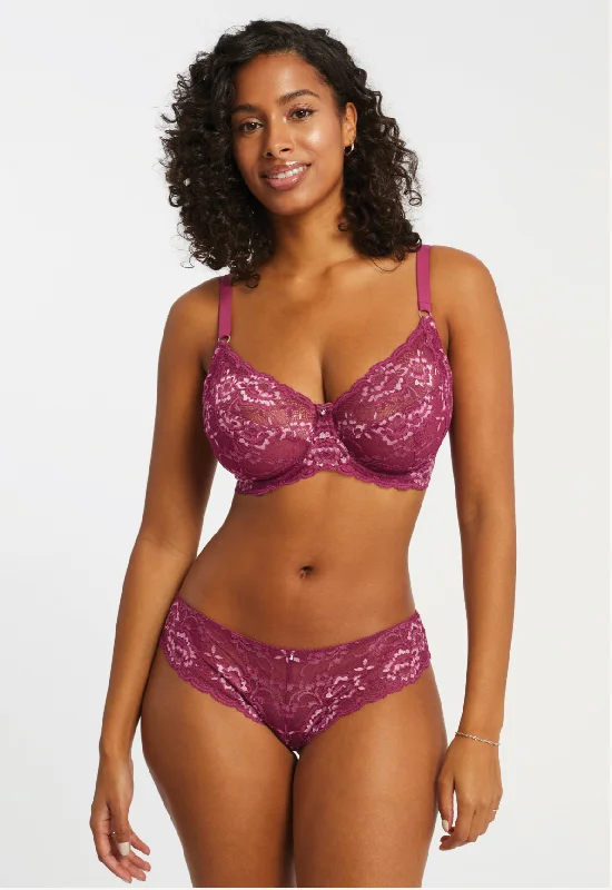 convertible plunge braMuse Full Cup in Cranberry/Rose