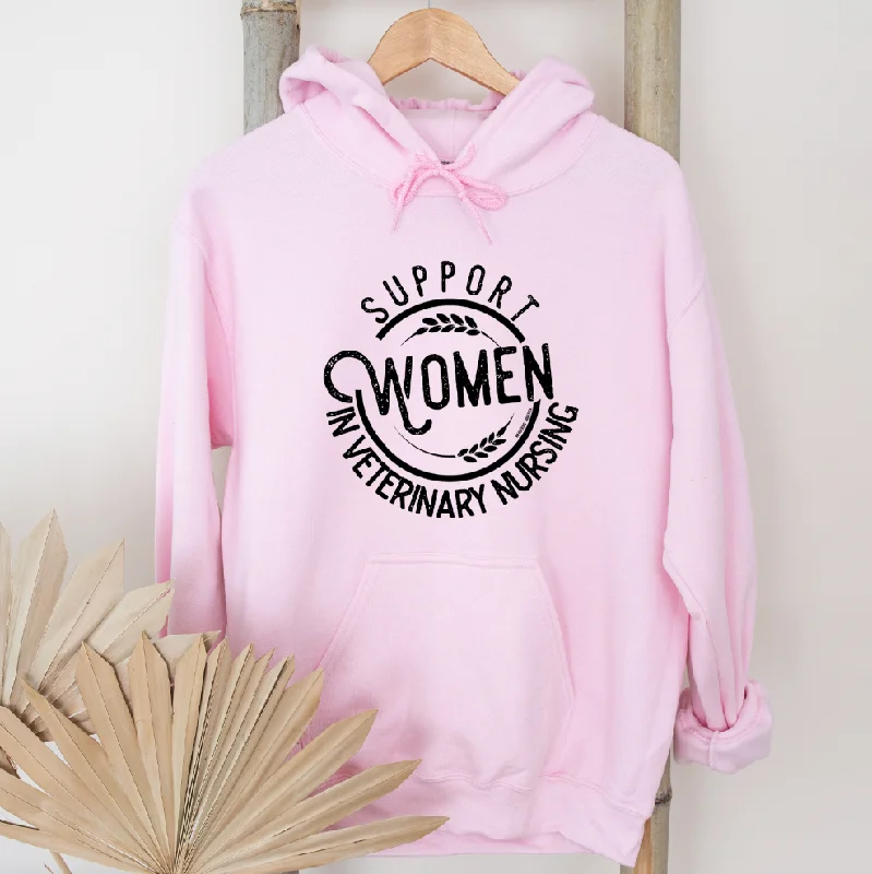 Women's Hooded Sweatshirts with Knit LiningSupport Women in Veterinary Nursing Hoodie (S-3XL) Unisex - Multiple Colors!