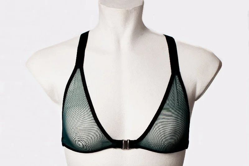 women's pajamas with adjustable waistbandsStrappy Harness Bra - Green - SUCCUBUS