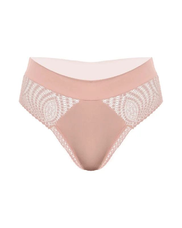 cotton-blend briefs with a built-in bra and moisture-wicking fabric for added support and comfortPanty cachetero - AMOROSA Palo de rosa