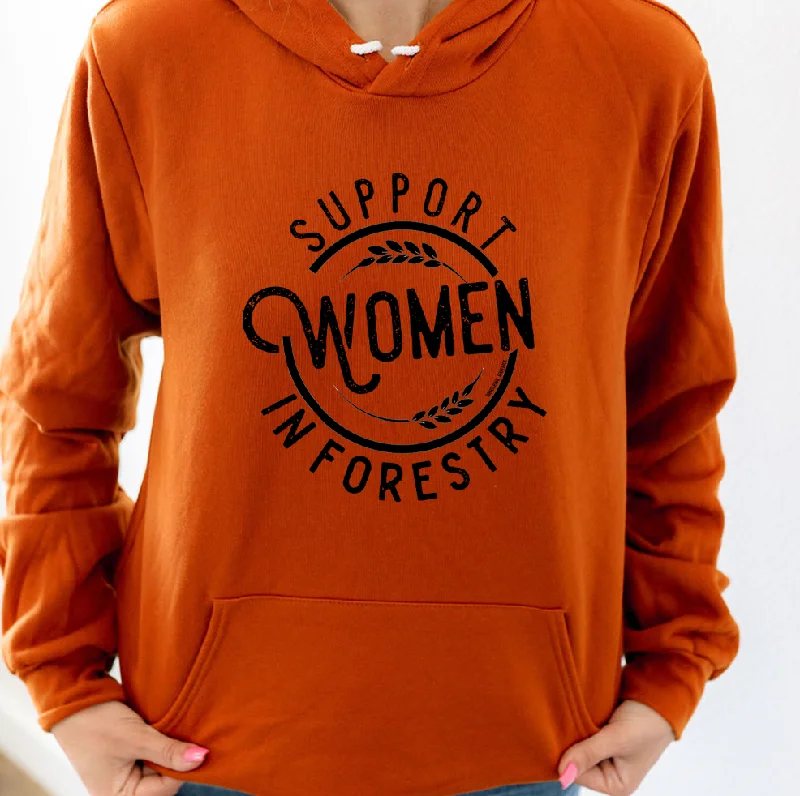 Women's Hooded Sweatshirts with Welt PocketsSupport Women in Forestry Hoodie (S-3XL) Unisex - Multiple Colors!