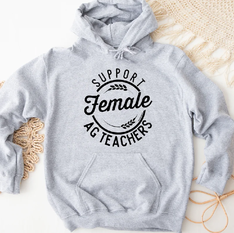 Women's Hooded Sweatshirts with Flannel LiningSupport Female Ag Teachers Hoodie (S-3XL) Unisex - Multiple Colors!