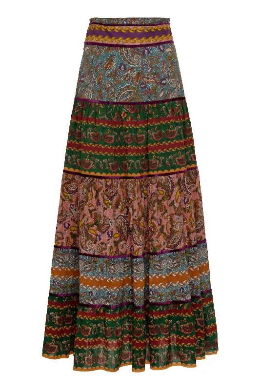 Women's Maxi SkirtsCatalina Skirt In Paisley Multi