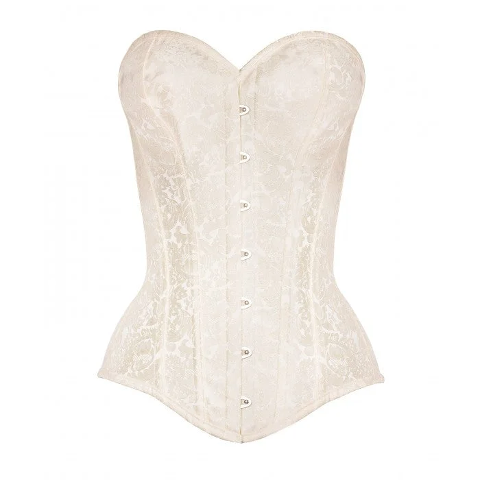 seamless body brief with ruffled edgesSariyah Instant Shape Brocade Overbust Corset