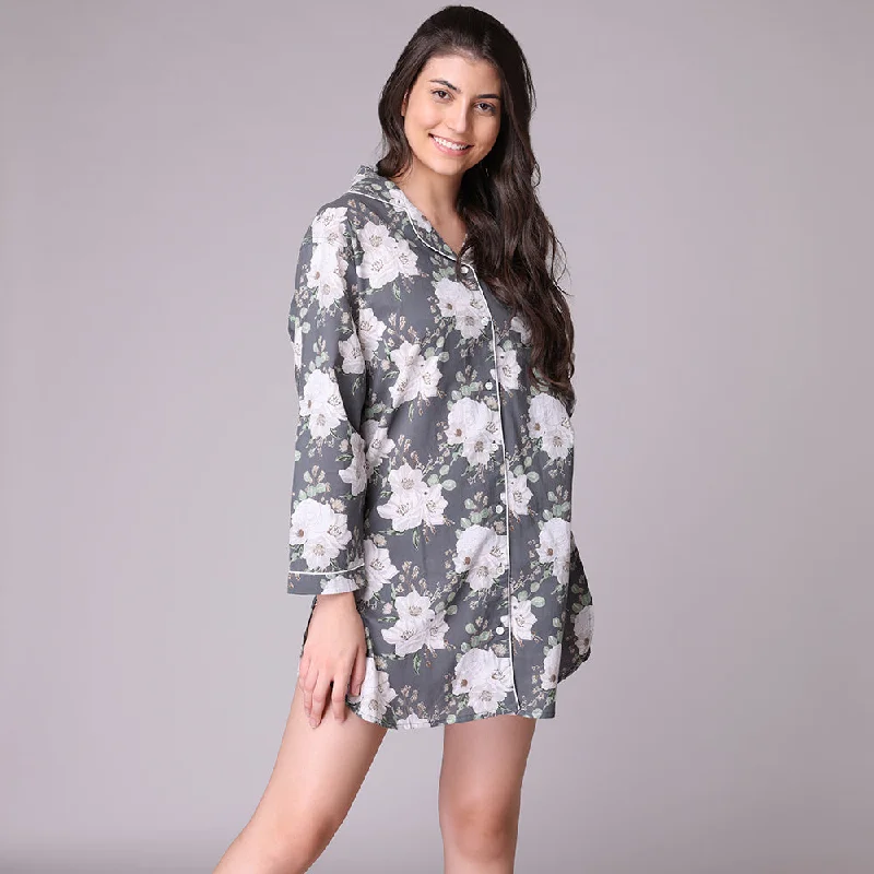 women's pajamas with an elasticized cuffsJuliana Nightshirt