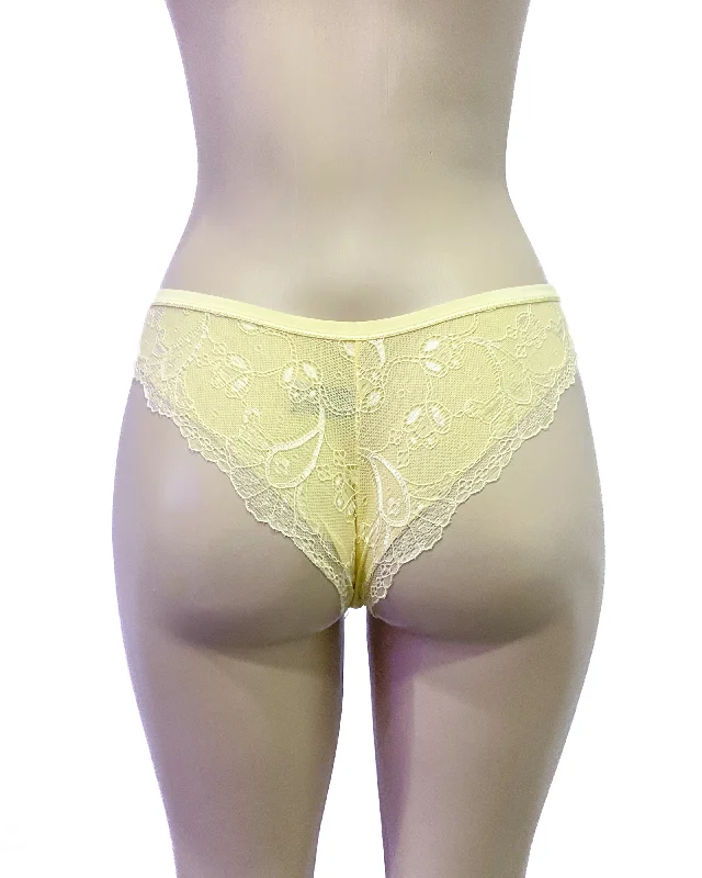 plus-size seamless panties with a full-coverage design and tummy controlRed Carpet Ready Tanga- Banana Yellow