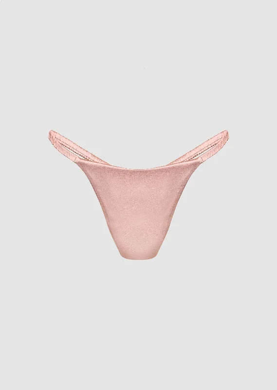 moisture-wicking sports braAthena Silk Thong Rosé