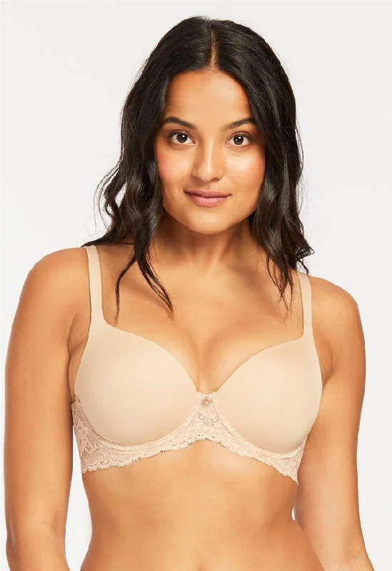 mastectomy bra with pocketsMontelle Pure Plus Full Coverage T-Shirt Bra-Sand