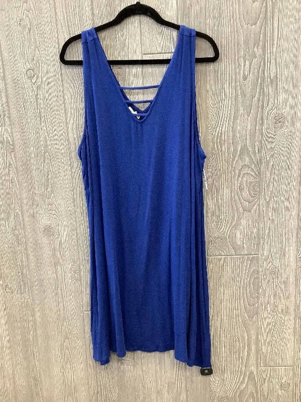 Women's Flared DressesBlue Dress Casual Short Maurices, Size 1x