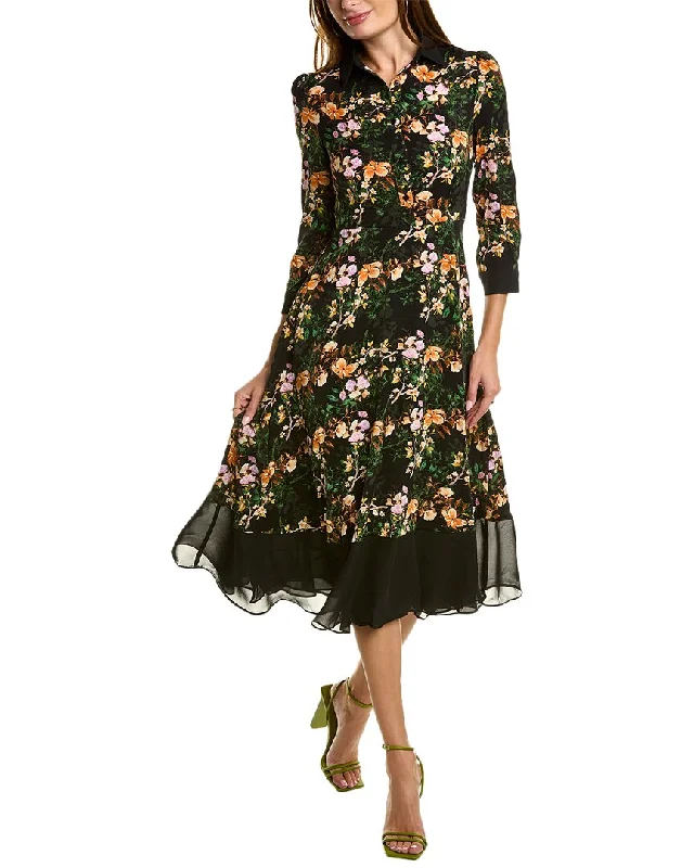 Women's Low-Neck DressesGracia Floral A-Line Dress