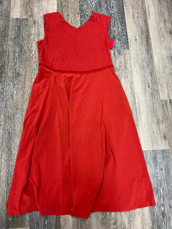 Women's U-Shaped Collar DressesOrange Athletic Dress Athleta, Size 1x