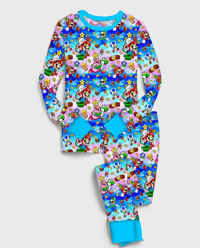 women's pajamas for a night of rest[Pre Sale] Gifts Galore Smash Bros - Bamboo Long Sleeve Lounge Set (EST SHIP EARLY DEC)